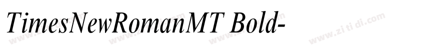 TimesNewRomanMT Bold字体转换